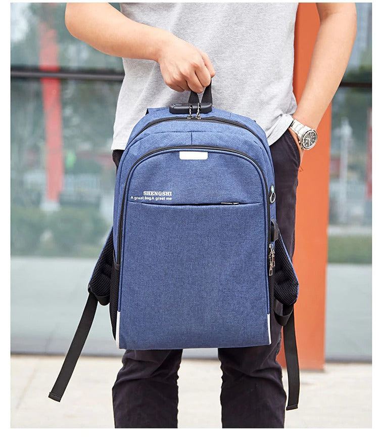 Ghiozdan tip rucsac Anti-Furt multifunctional cu port USB