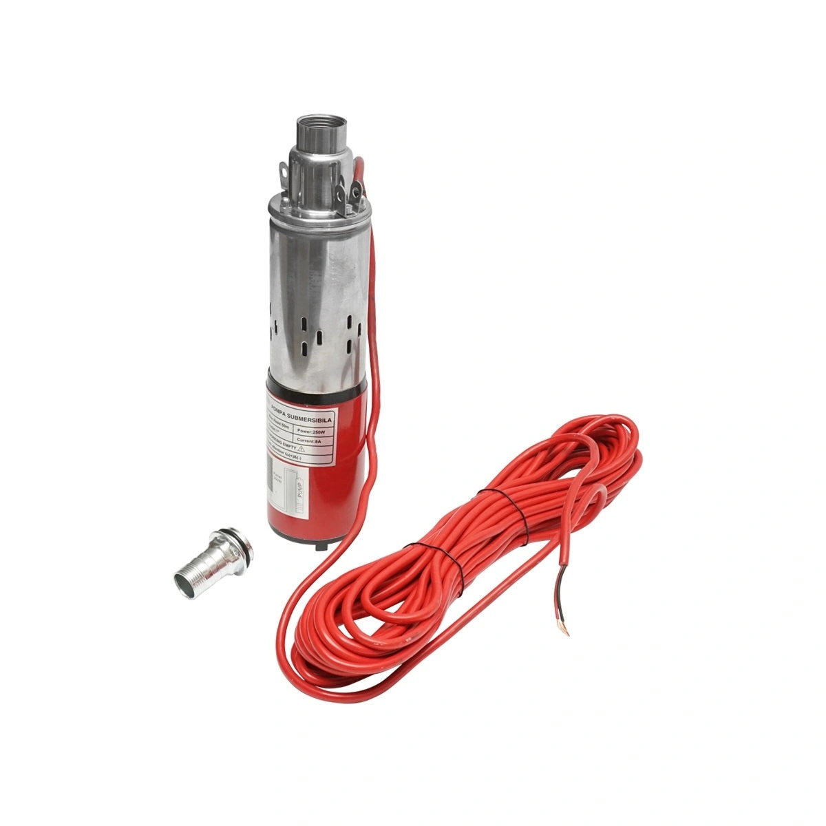 Pompa de apa submersibila 24V/250W 8A debit 1.5m3/h, pentru panouri solare