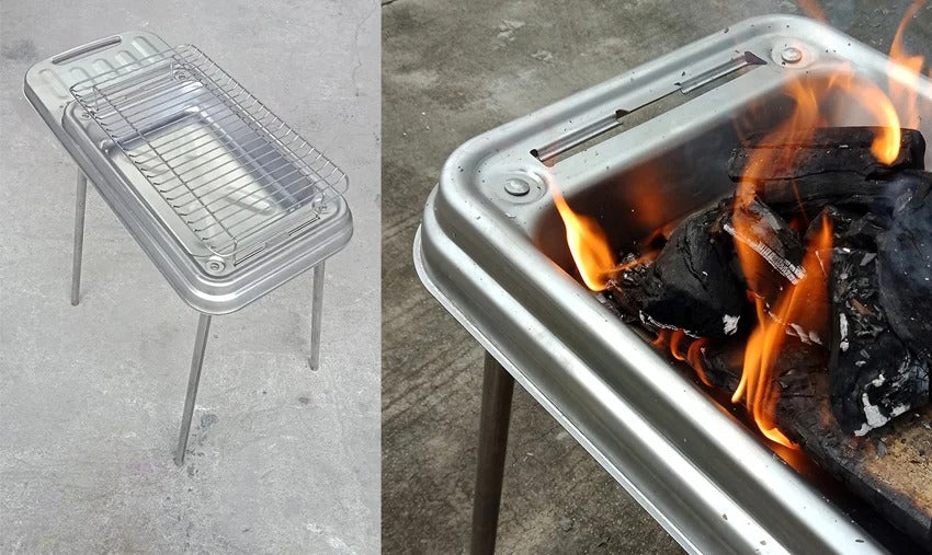 Gratar de gradina ultrapractic, portabil