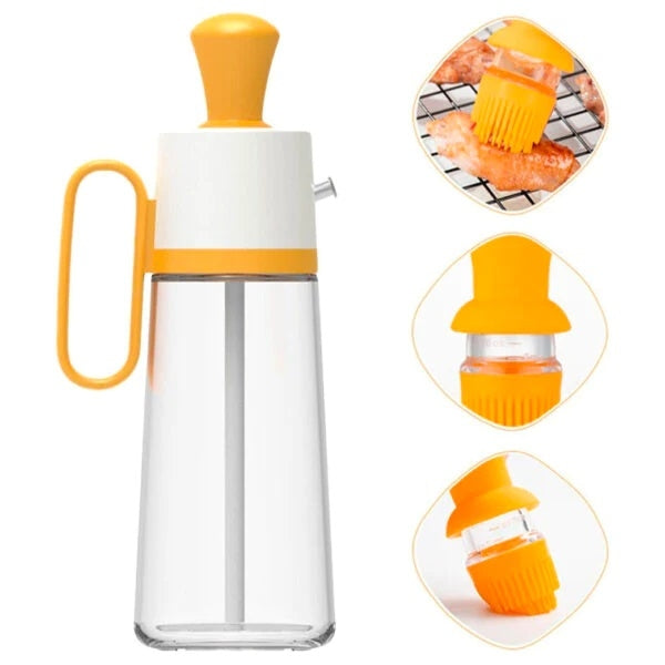 Dispenser din Sticlă cu Perie Specială: Eleganță și Precizie în Bucătăria Dvs.