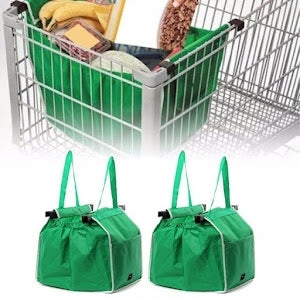 Set 2 x geanta pliabila pentru cumparaturi