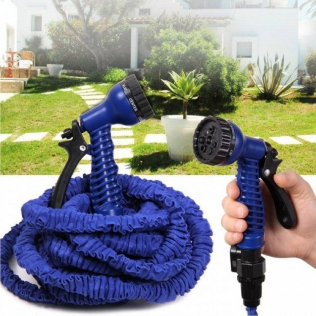 Furtun de gradina expandabil, Xhose Magic cu conectori si Pistol 7 tipuri de jet, 15-60 Metri