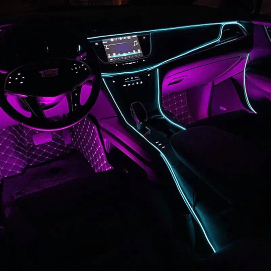 Banda LED auto decorativa pentru interiorul masinii, cu dimensiunea de 3 metri
