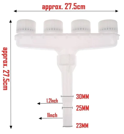 Pulverizator apa cu 4 capete AtomicGarden