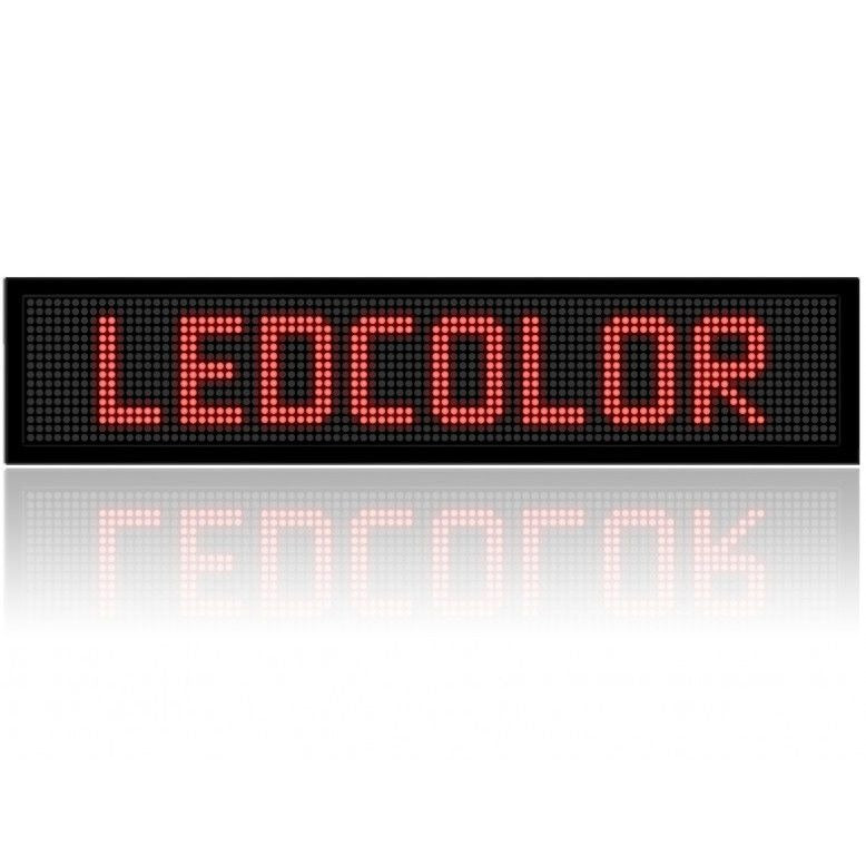 Reclama luminoasa, afisaj LED, personalizabila pentru exterior-interior, 100x20cm