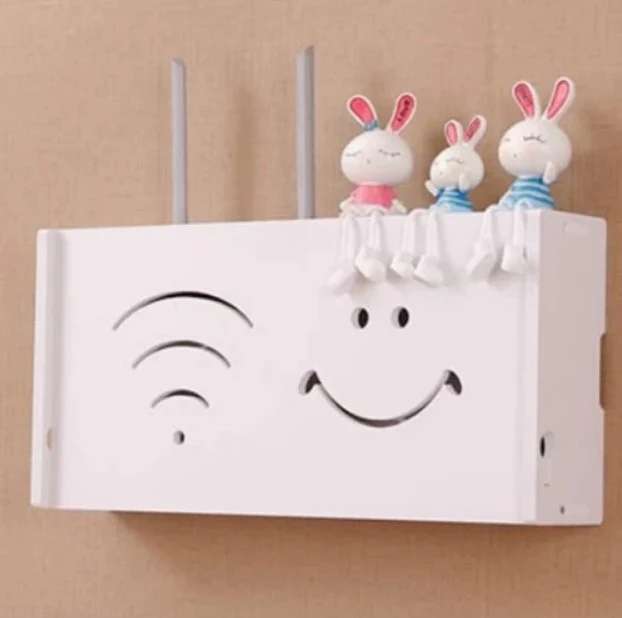 Raft suport Router Wireless, mascare cabluri