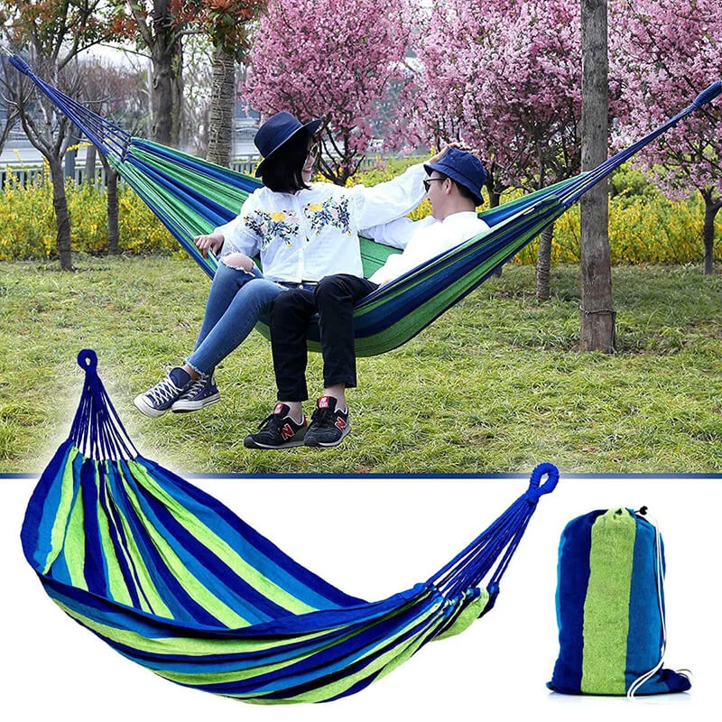 Oferta Saptamanii - Hamac Chillswing din bumbac rezistent cu husa de transport