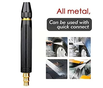 Duză multifuncțională reglabilă din metal, pentru spălat cu presiune pulverizare directă cu set conectori