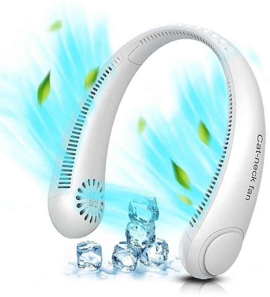 Descoperă confortul răcoros cu mini-ventilatorul portabil pentru gât, cu acumulator și 3 trepte de viteză!