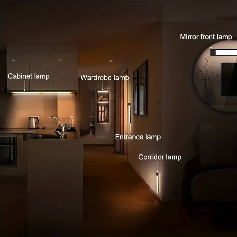 Lampa LED, Senzor de miscare, Reincarcabila, Alb cald