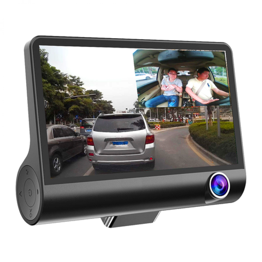 Camera auto tripla: fata, spate, interior-Car DVR