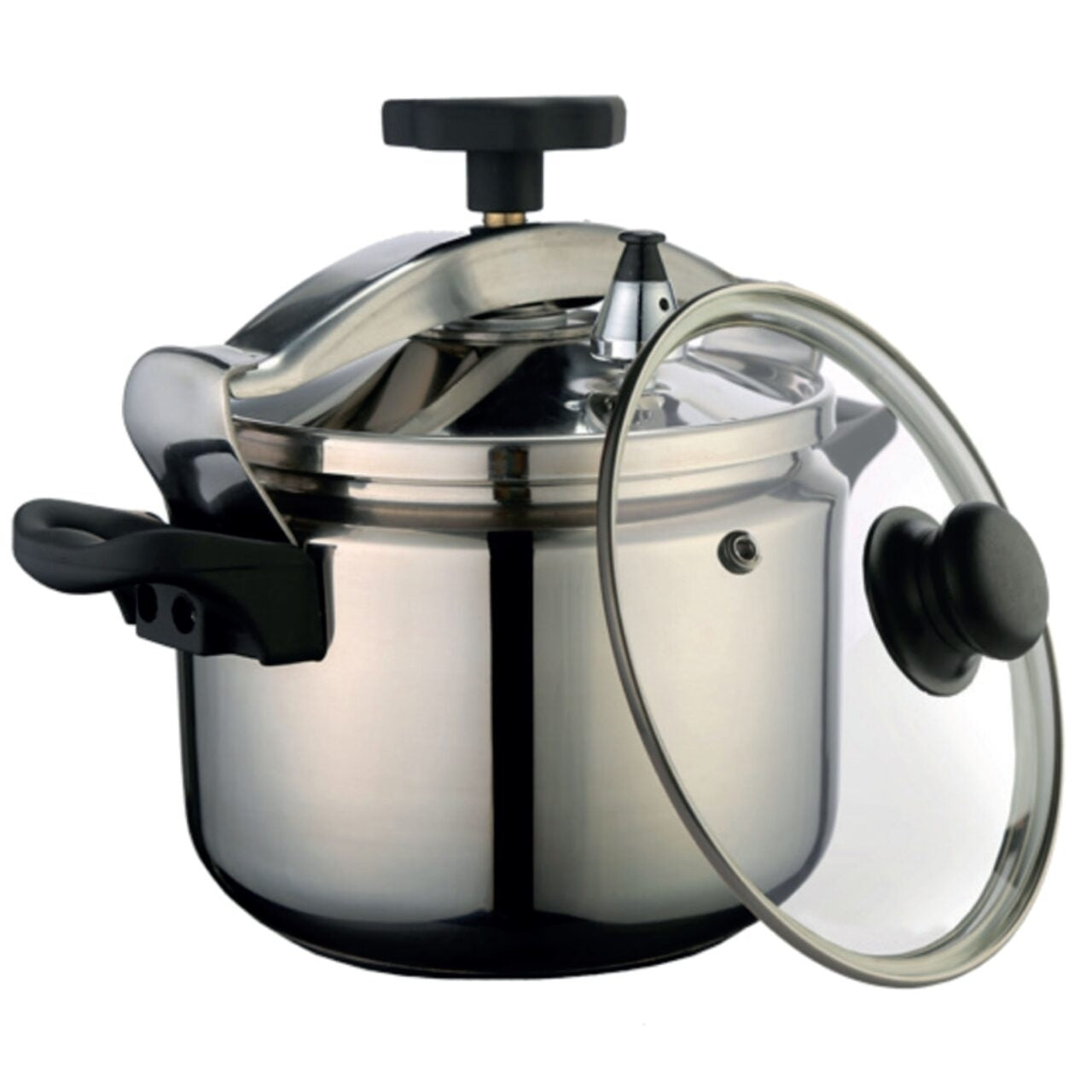 Oala sub Presiune Inox cu capac pentru fierbere rapida 10 litri