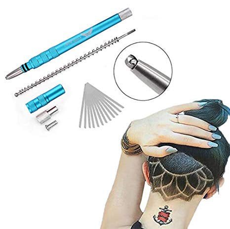 Dispozitiv profesional hair style pentru gravare par, sprancene cu 20 lame