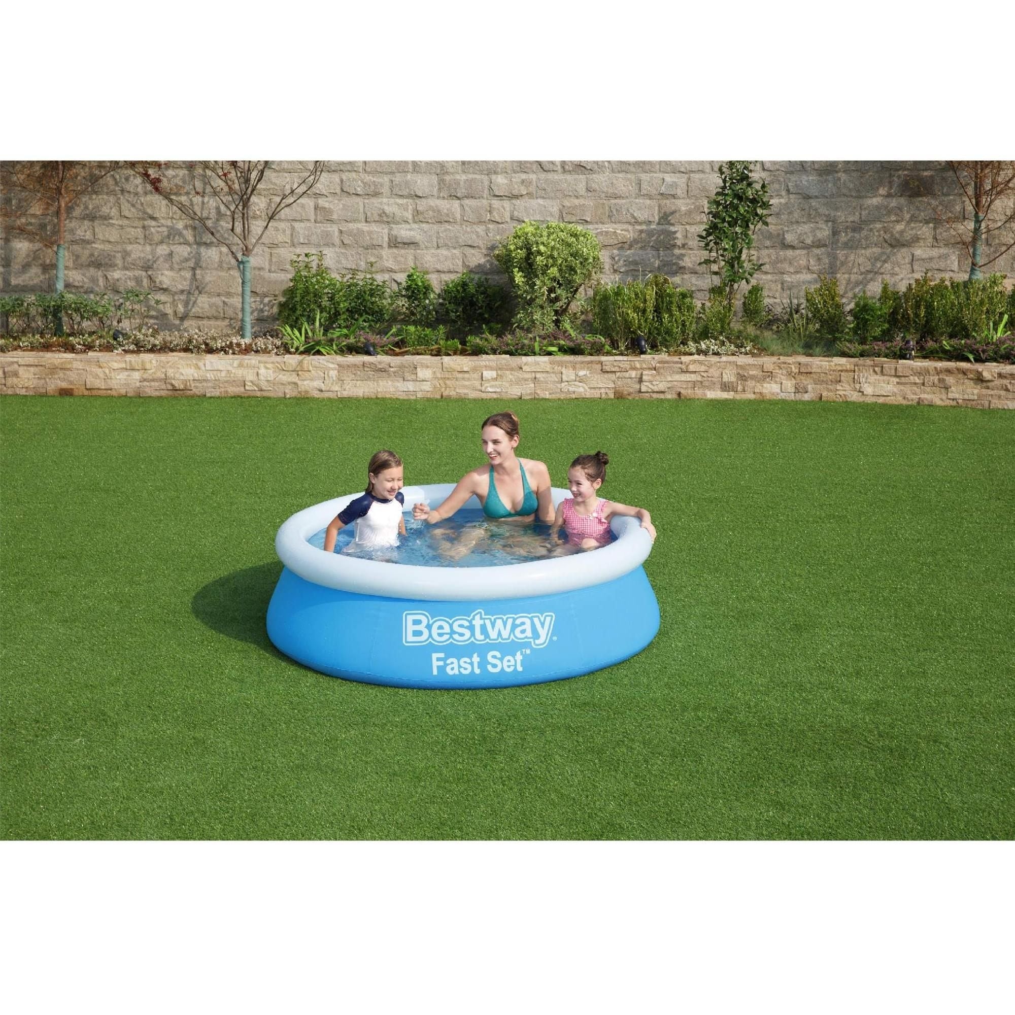 Piscina gonflabila rotunda Fast Set - PVC, Ø 183 cm, H 50 cm, capacitate 0.94 m³