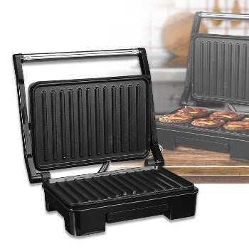 Grătar Electric Grill și Sandwich Maker cu Plăci Anti-Aderente - Delicii la îndemână