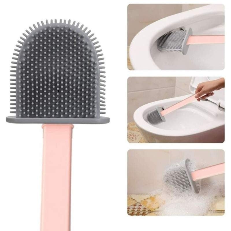 Perie de toaleta din silicon, flexibila