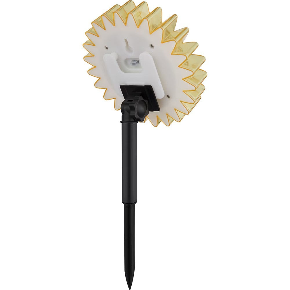 Lampă Solară Decorativă Floarea-Soarelui cu 9 LED-uri, Alb Cald, IP44, 35 cm