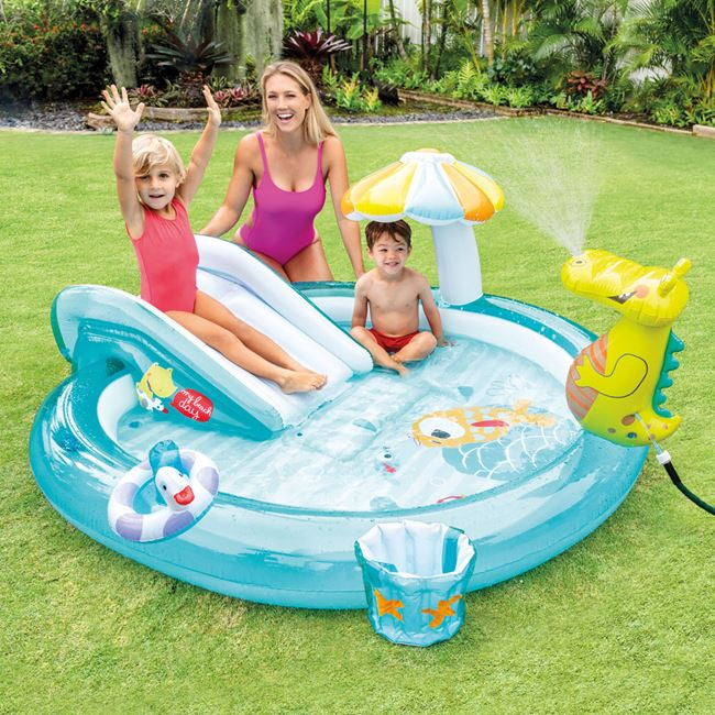 Piscina gonflabila copii Centrul de joaca crocodil Intex 57165