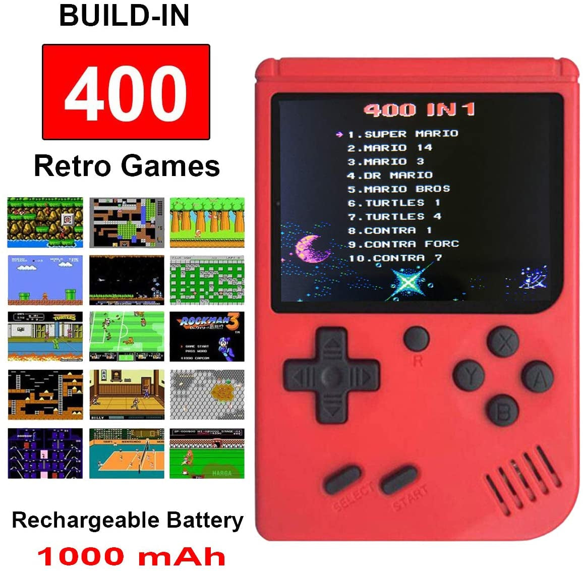 Consola De Jocuri Video Portabila Retro Mini Gameboy 400in1