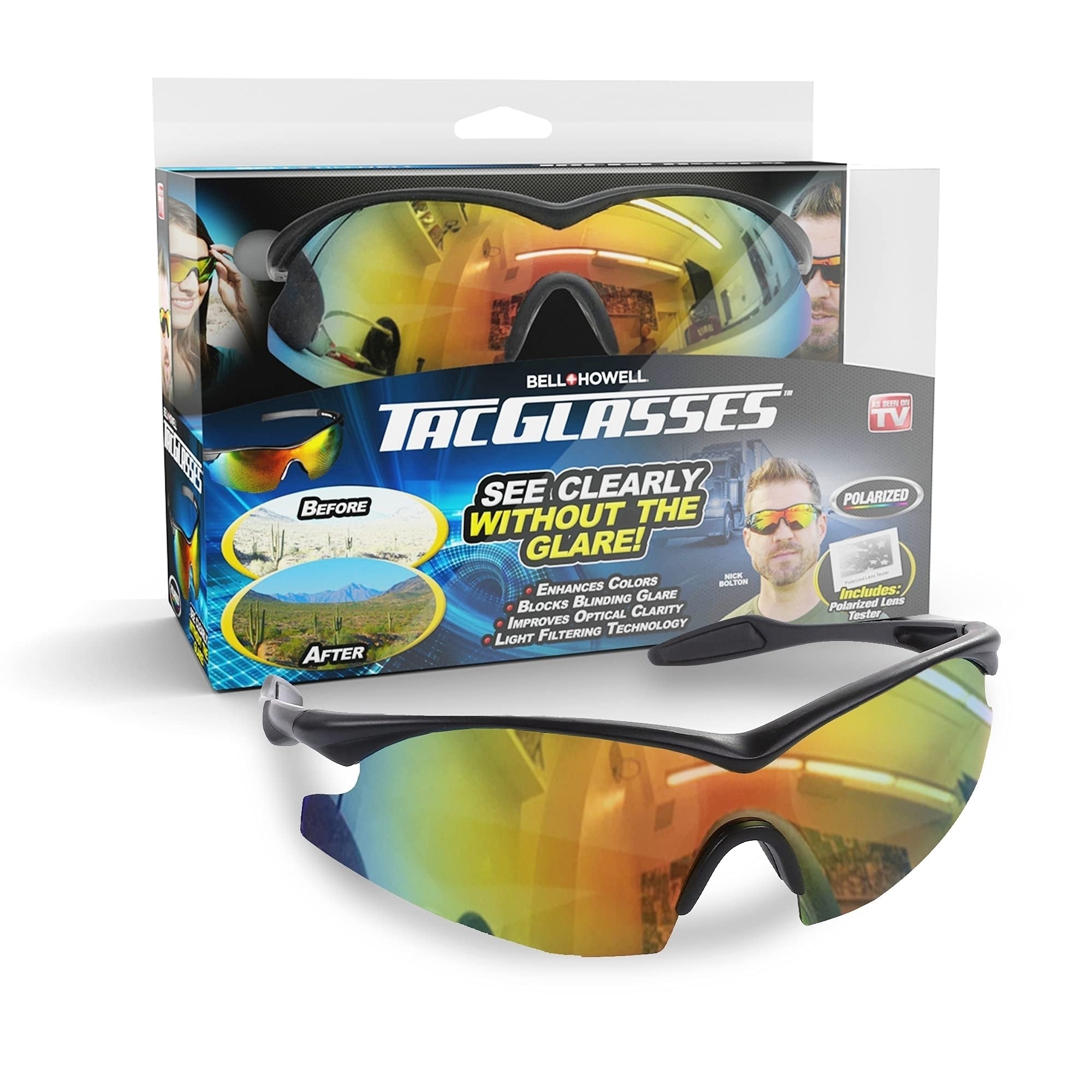 Ochelari sport polarizați Tac Glasses, unisex, cu protecție UV400