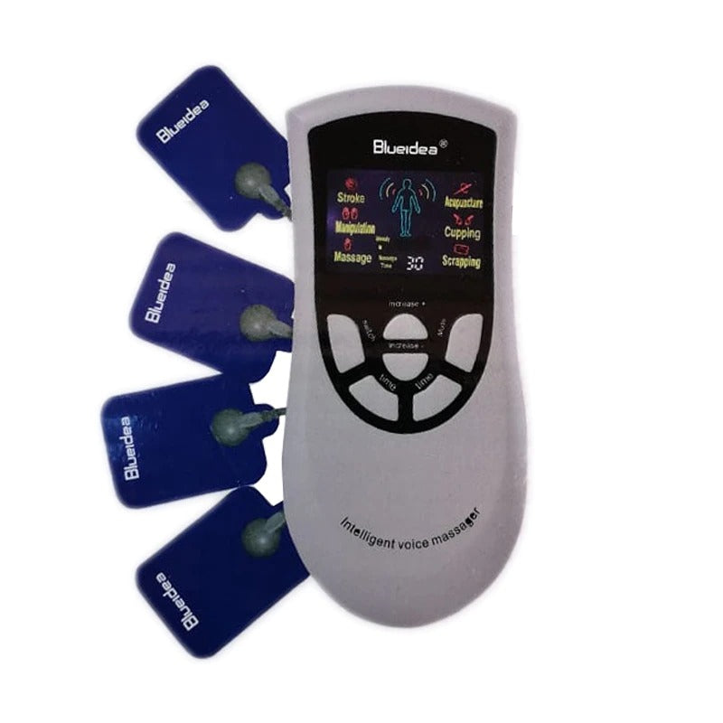 Aparat de electrostimulare cu 4 electrozi si control vocal