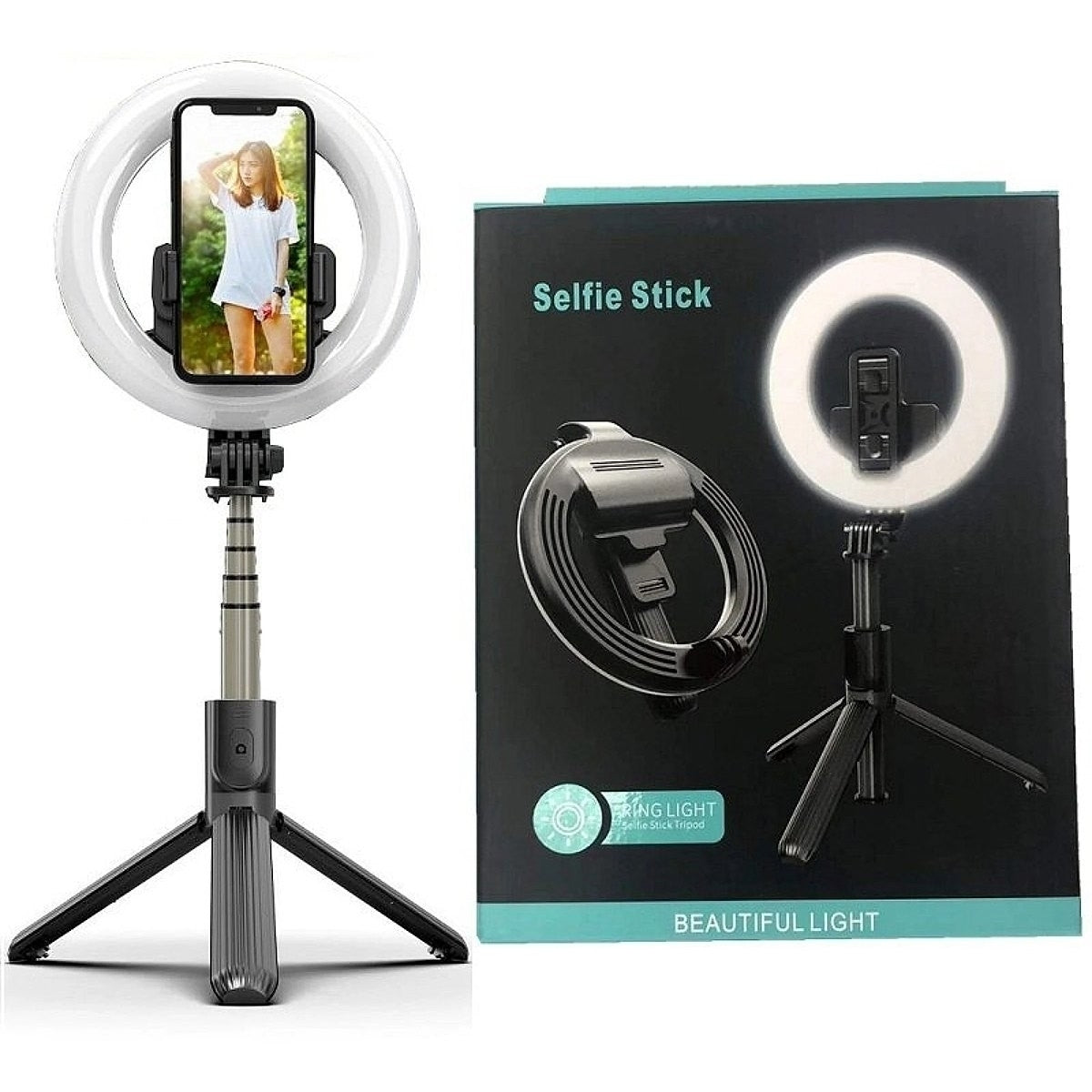 Lampa circulara LED cu suport Selfie Stic cu declansator L07