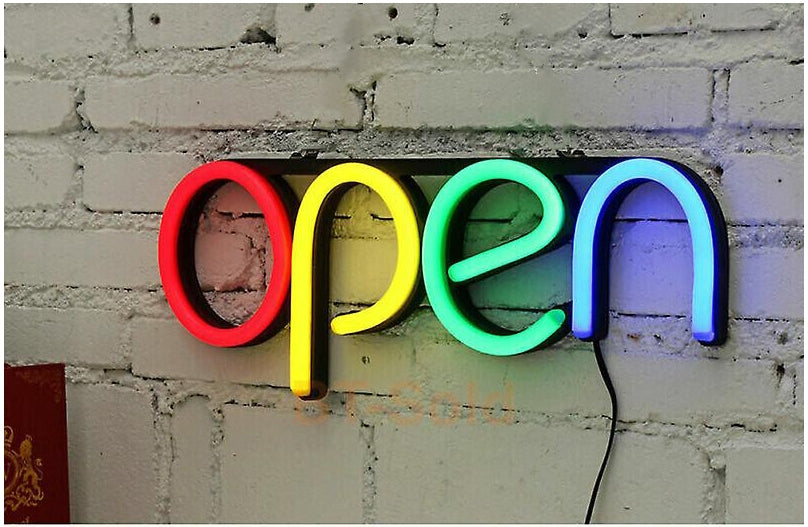 Reclamă Luminoasă cu LED-uri Neon 'OPEN' pentru Firmă: Atrage atenția și Indică Deschiderea