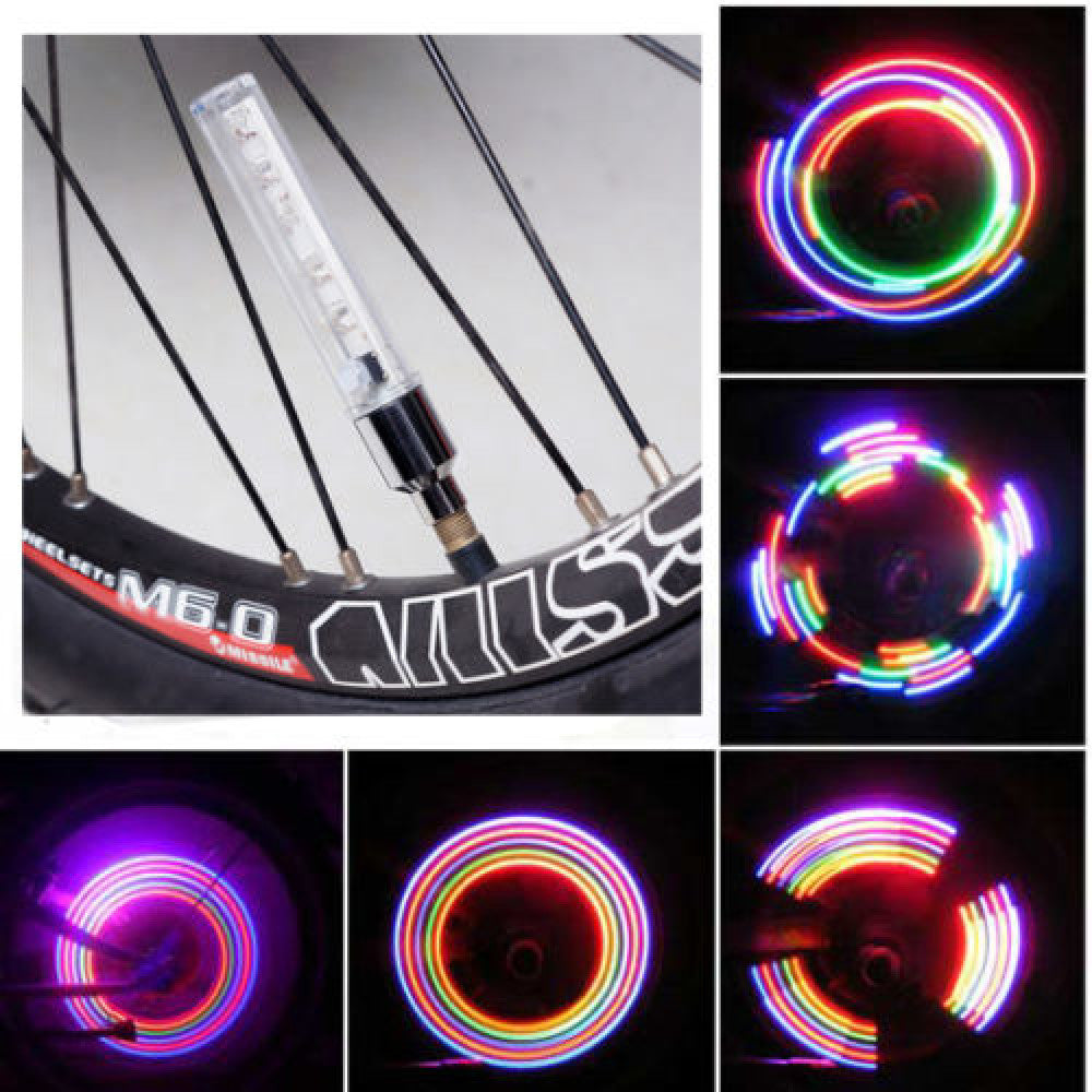 Set 2 Lampi Bicicleta 5 Led Multicolore Lichidare Stoc