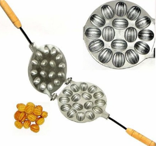 Forma aluminiu, pentru prajituri de nuci sau Waffle - Gofre