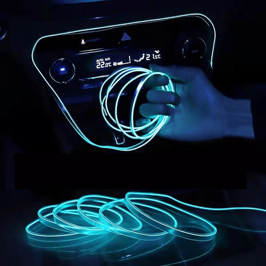 Banda LED auto decorativa pentru interiorul masinii, cu dimensiunea de 3 metri