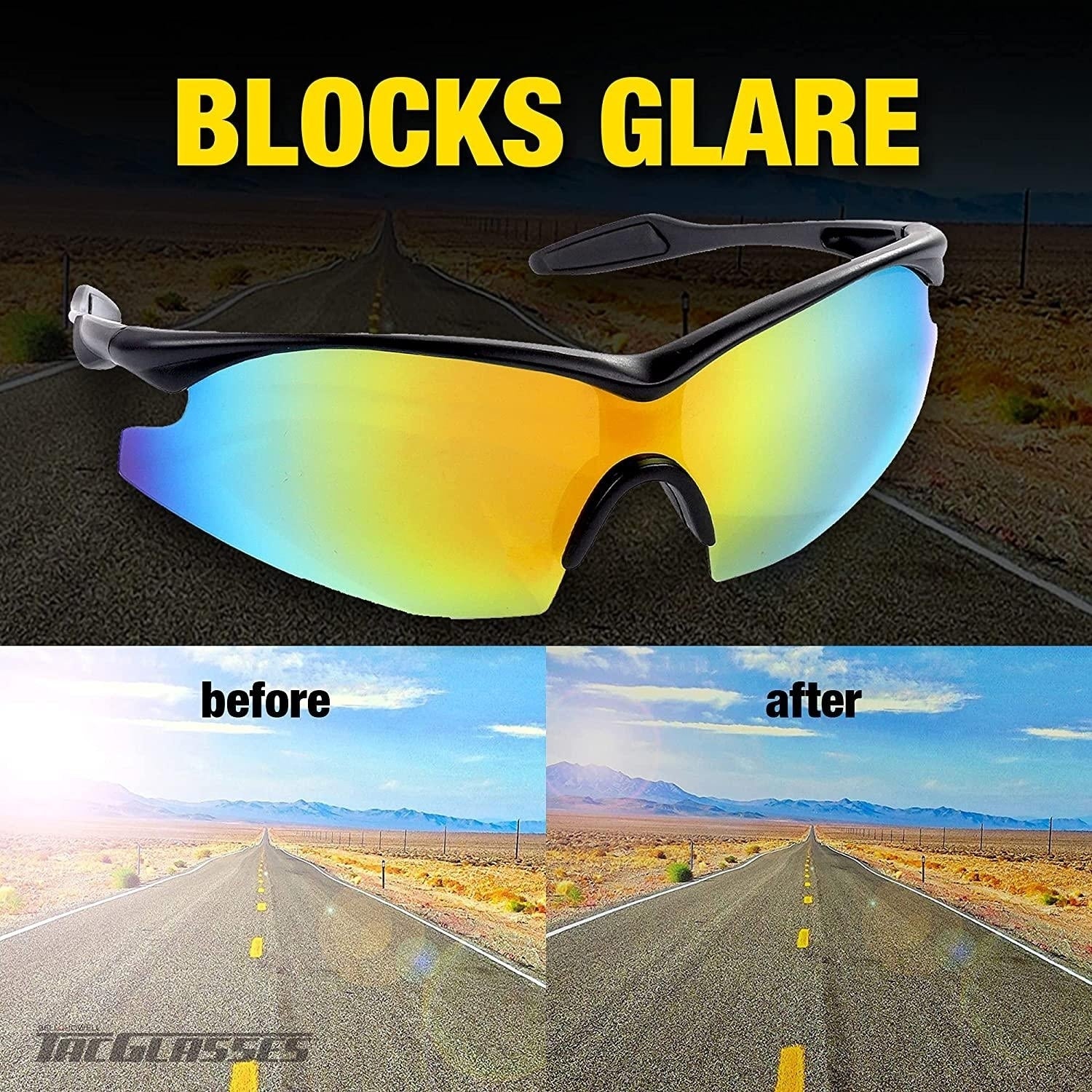 Ochelari sport polarizați Tac Glasses, unisex, cu protecție UV400