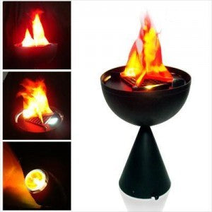 Lampa decorativa cu flacari si veioza