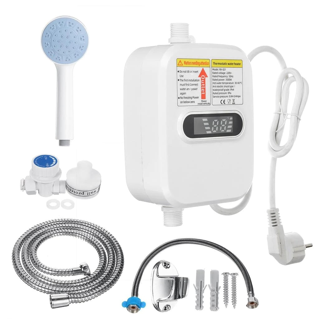 Boiler electric instant pentru apă caldă, cu afișaj digital: Incălzește apa în doar 3 secunde