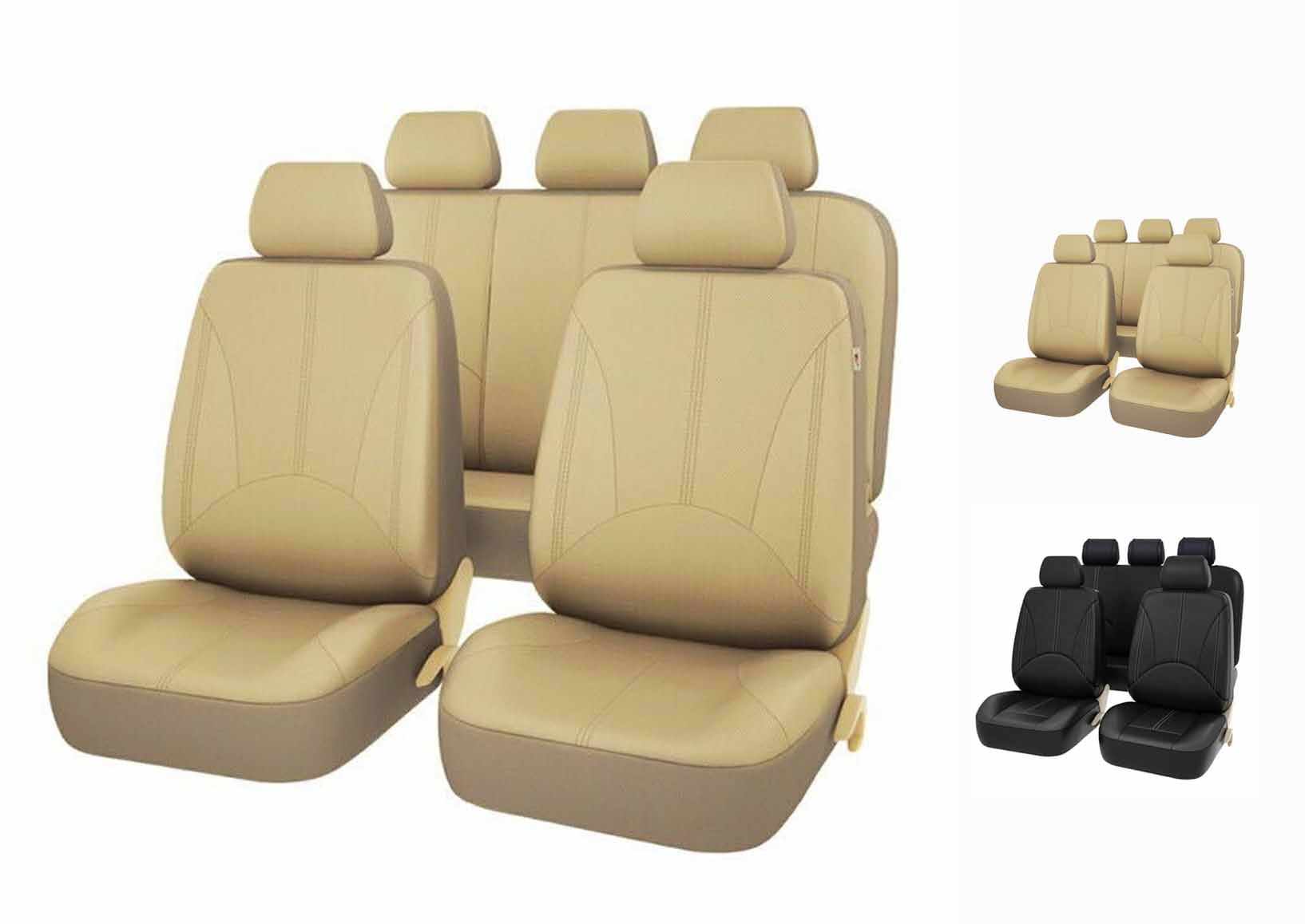 Set 11 huse scaun auto Universale din piele ecologica