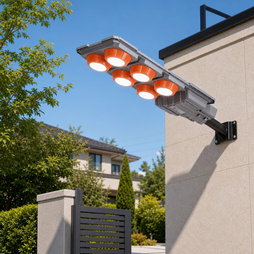 Lampă Solară LED de Exterior 400W cu Aprindere Automată, IP65, pentru Grădină și Curte