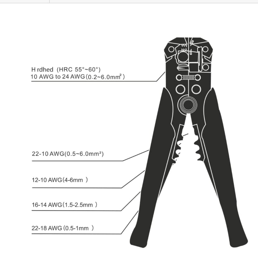 Set cleste pentru sertizare si pini conectori 100 buc, 0.5 - 6 mm