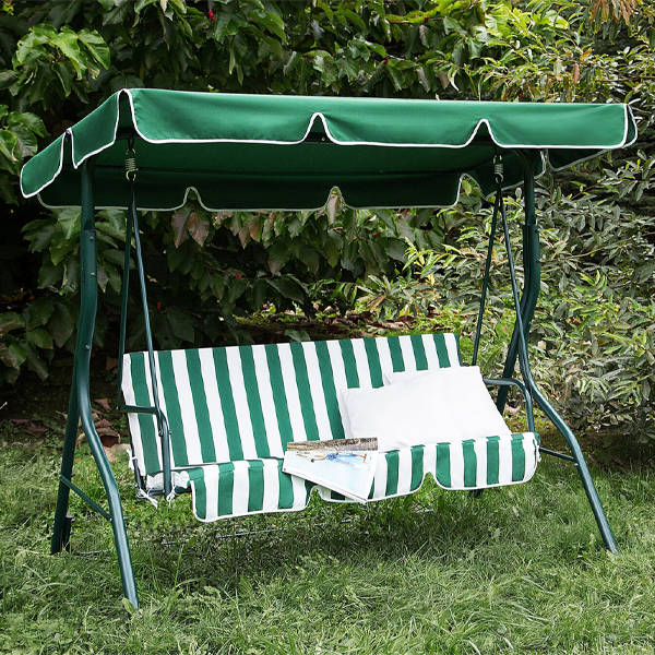 Balansoar tip leagan pentru gradina din otel, 178 x 106 cm