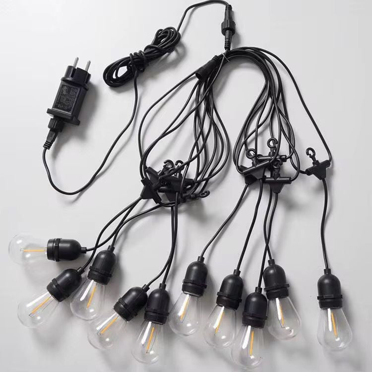 Ghirlandă Luminoasă Exterior 10 m cu 20 Becuri LED, Lumină Caldă 3000K, IP44