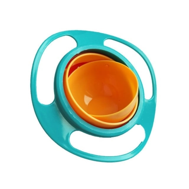 Bol rotativ 360° cu protectie anti-varsare pentru bebelusi