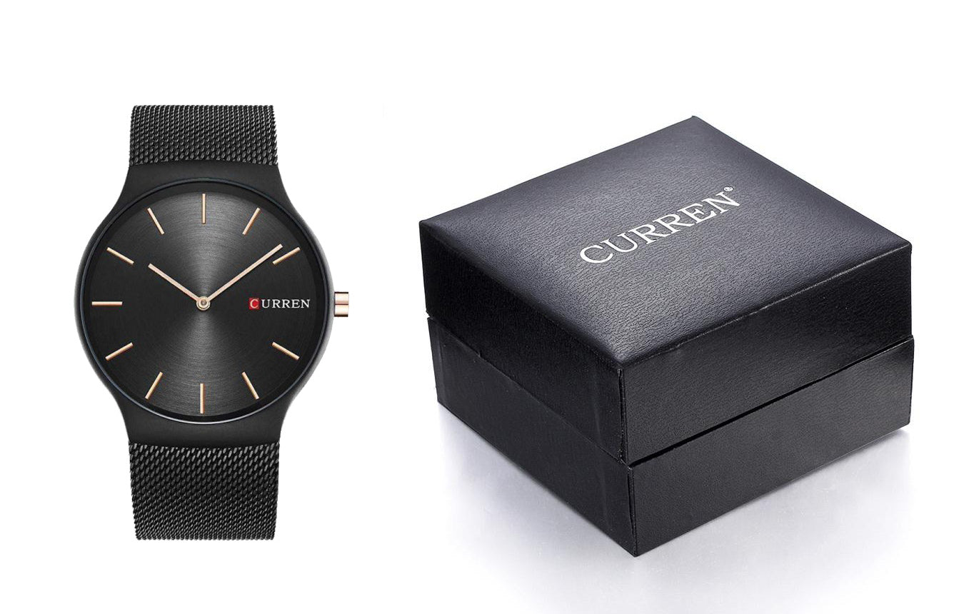 Ceas barbatesc Elegant Minimal Slim curea metalica
