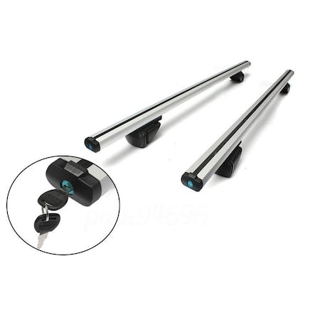 Set bare transversale din aluminiu, cu sistem antifurt
