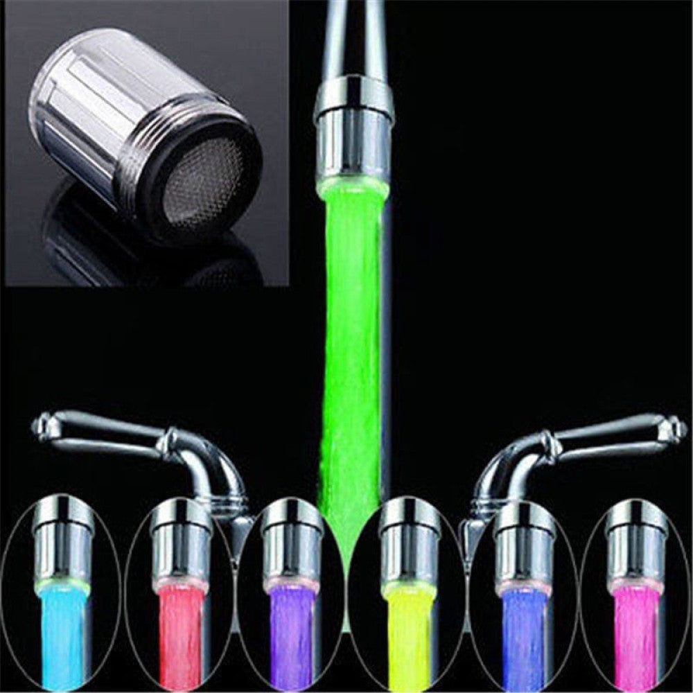 Cap de robinet cu LED multicolor si senzor de temperatura