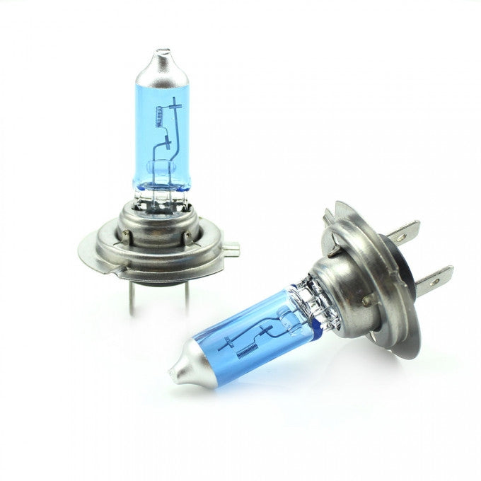 Set de 2 becuri Halogen H7 +100% Intensitate - Long Life | Performanță îmbunătățită