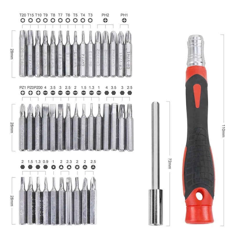 Set surubelnita de precizie, 42 piese