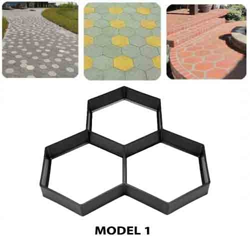 Cofraj material plastic pentru paviment, matrita sablon decorativ pentru pavaj