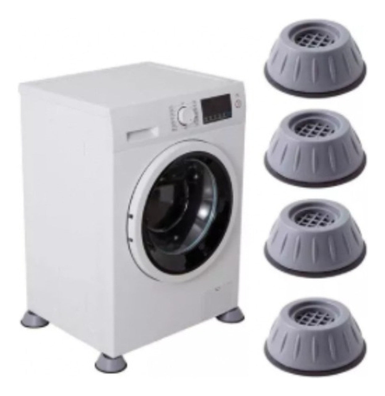 Set 4 picioruse anti-zgomot si antiderapante pentru masina de spalat