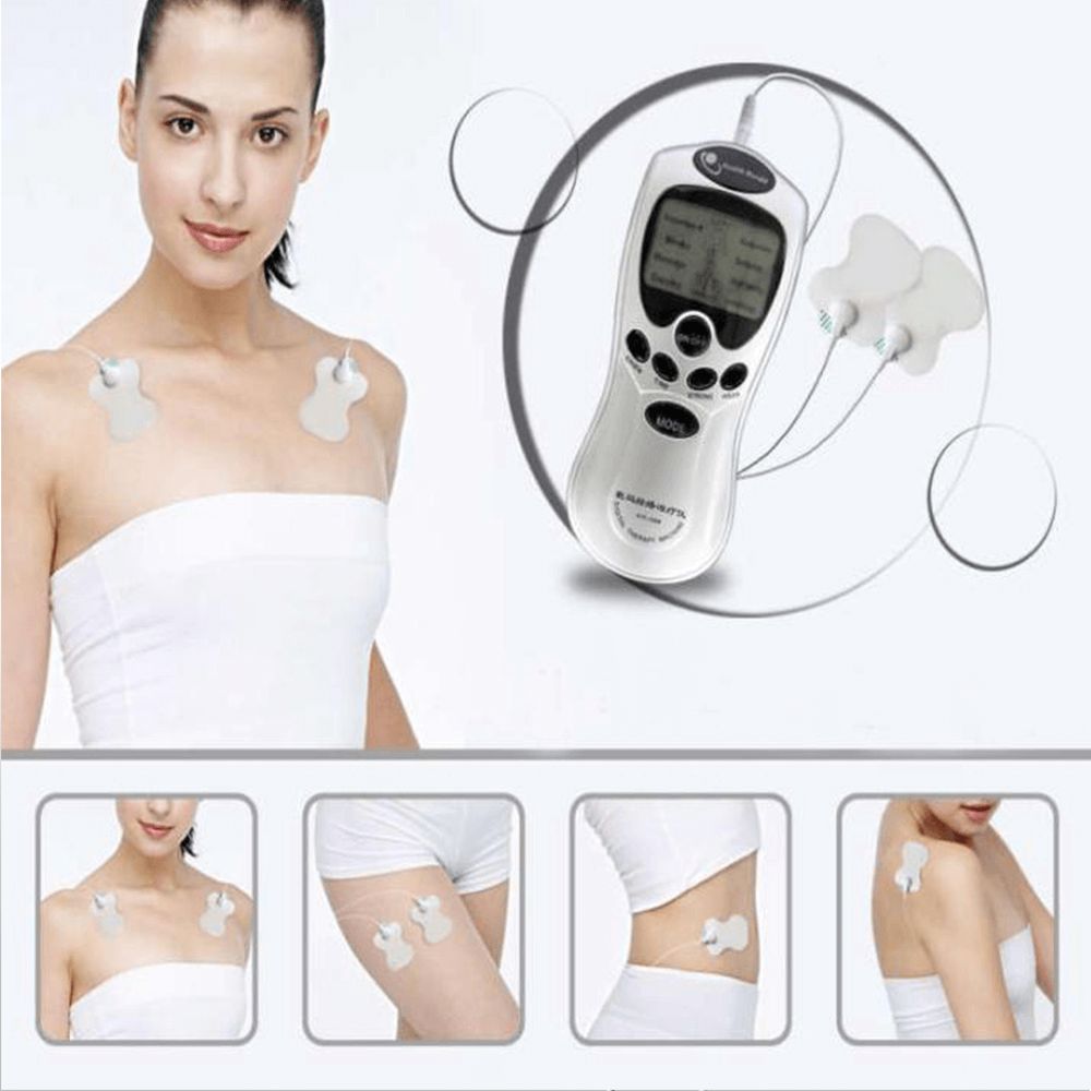 Aparat de masaj prin electrostimulare cu 2 electrozi