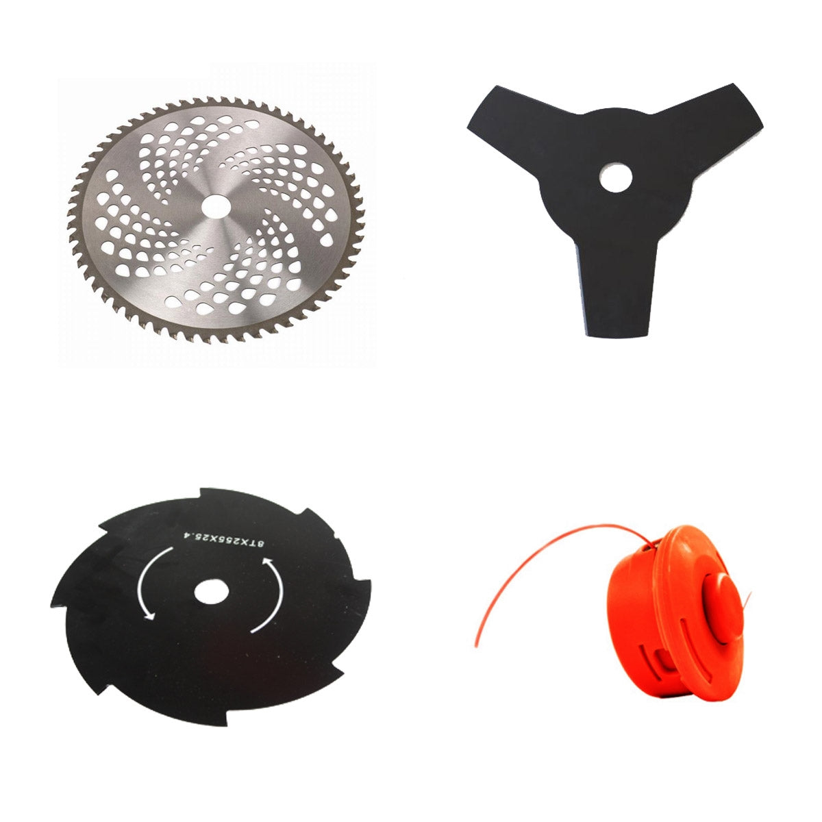 Set 4 accesorii pentru motocoasa, tambur si discuri