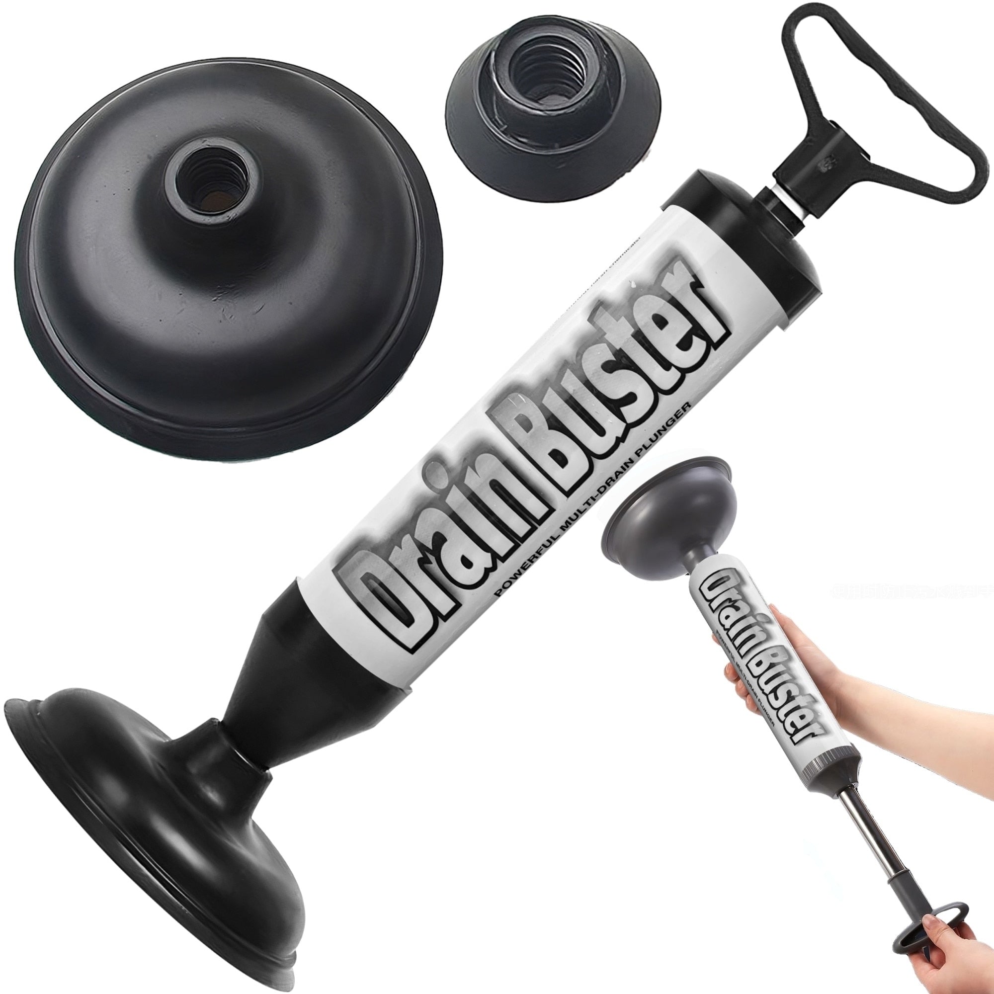 Pompa cu aer comprimat pentru desfundat tevii Drain Buster