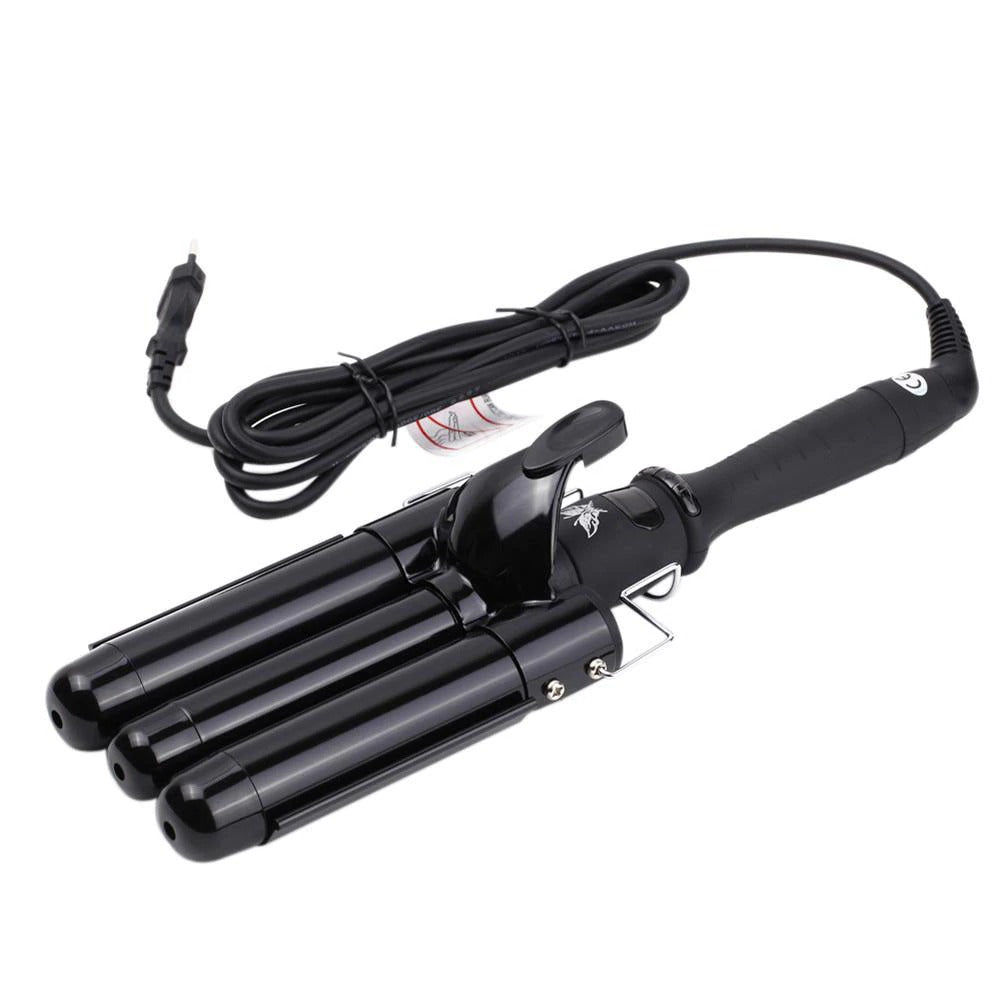 Ondulator pentru par, 3 tuburi, 45W